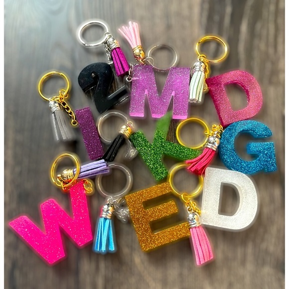 COPY - 🎉🎉3x HP🎉🎉!! Made To Order CUSTOM Letter/Number Keychains!! - Picture 2 of 15